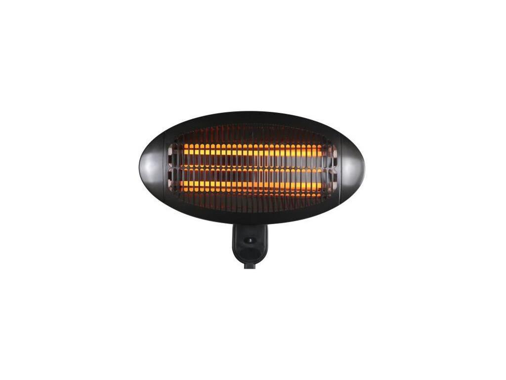 Chauffage électrique Laviecasa - 2000 W - A fixer - 3 positions de chauffe - L 50 x P 16 x H 36 cm - Noir CSBV40403