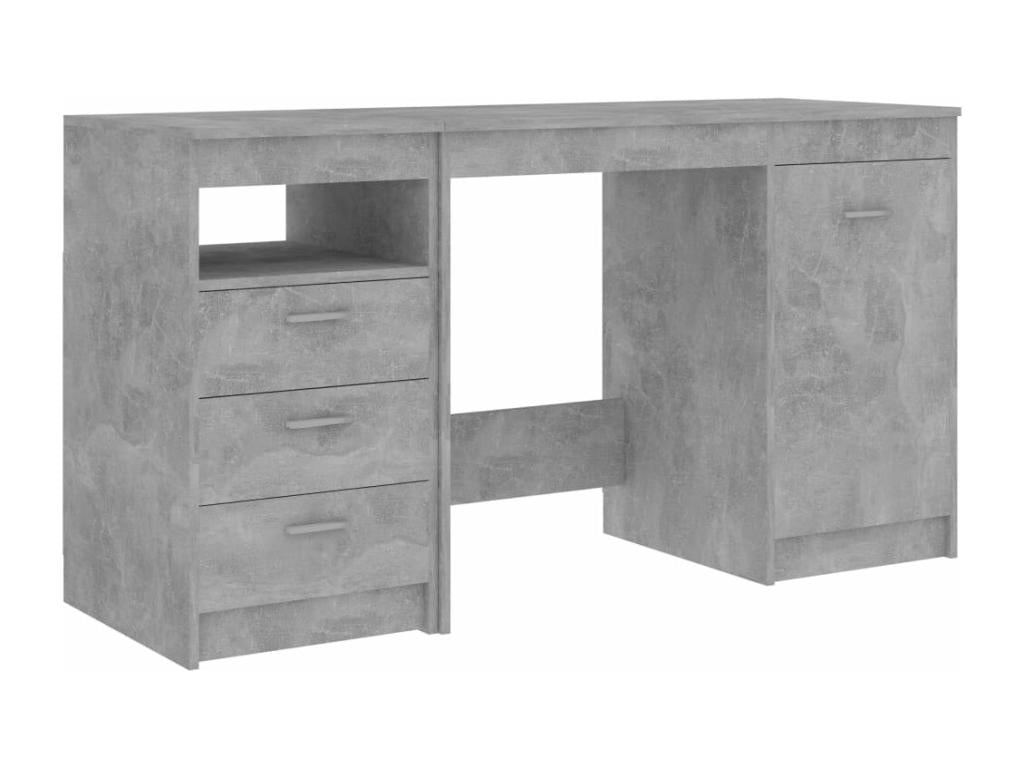 Bureau table poste de bois marron 140x50x76 cm 02 0023844