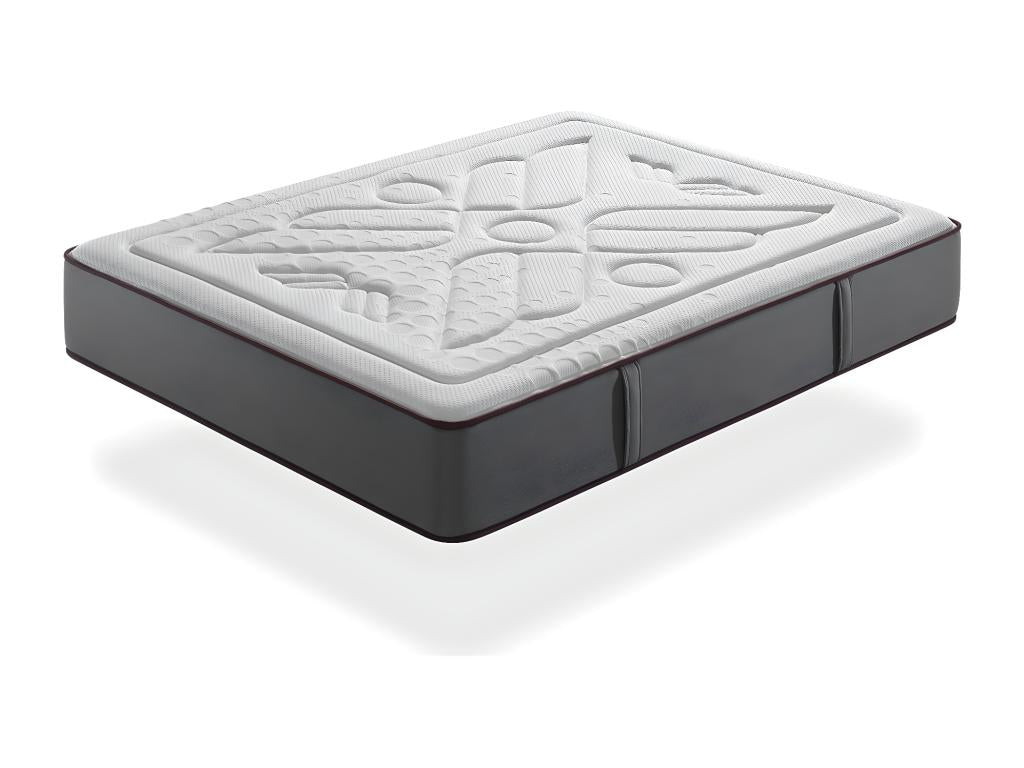 Matelas ressorts ensaches 140x200 Meubiana SPRING Epaisseur 27CM avec mousse à mémoire de forme hautement adaptable- Ergonomique