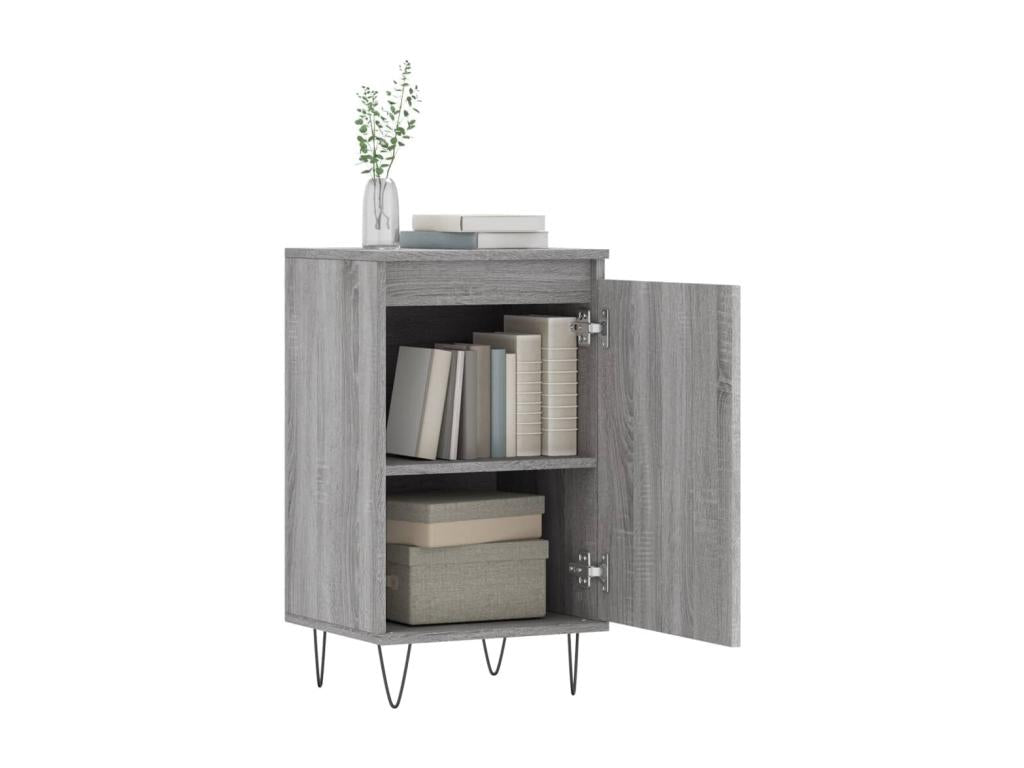 Buffets 2 pcs Meubiana gris 40x35x70 cm bois d'ingénierie
