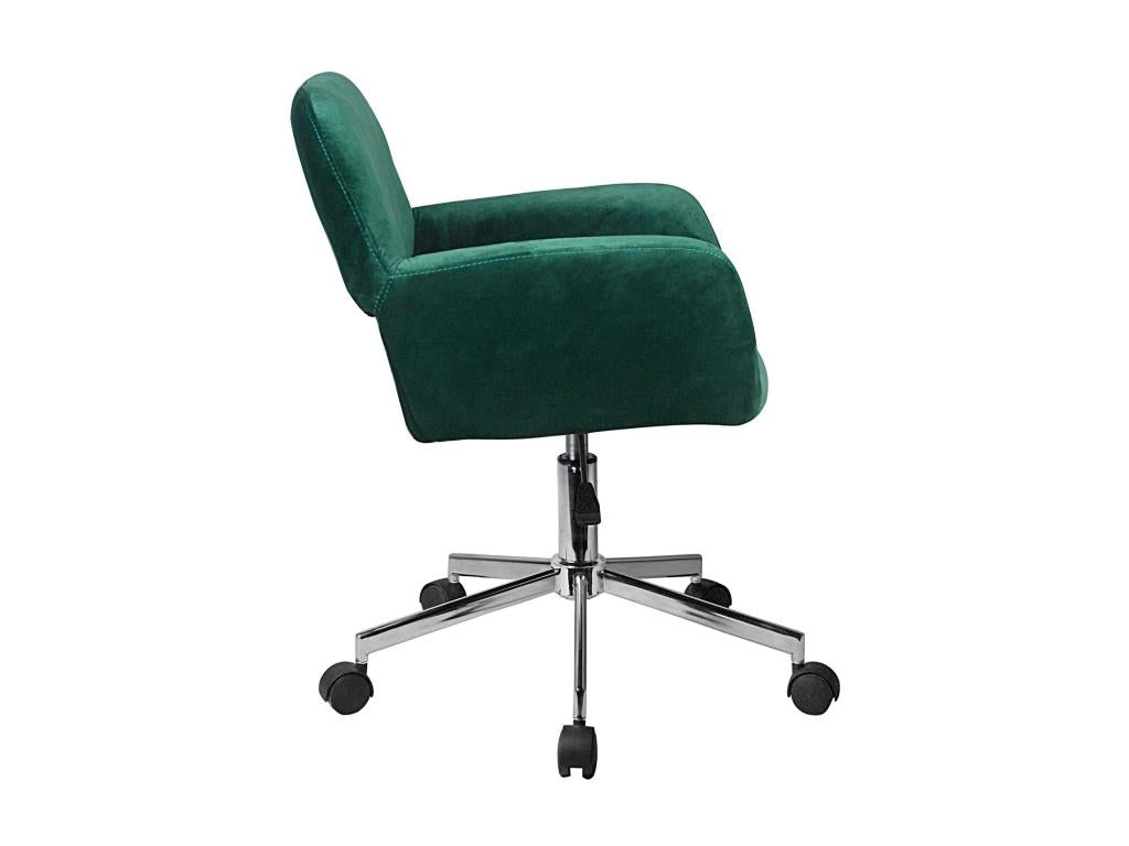 Fauteuil pivotant à Meubiana velours Meubiana FD22 Vert Bouteille