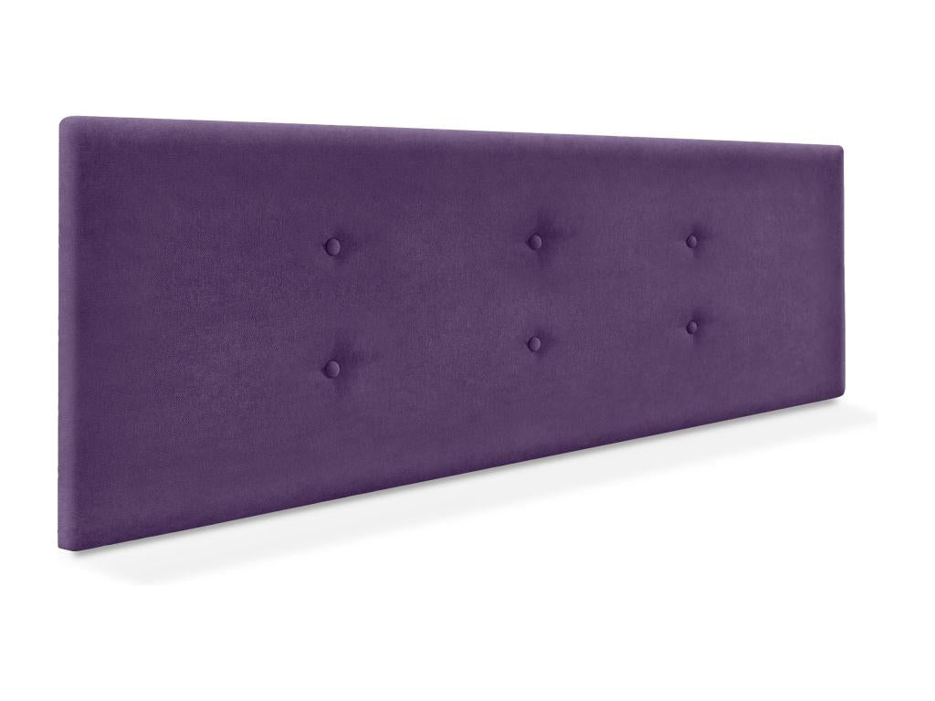 Meubiana Tête de lit en tissu Aqualine avec 2 Meubianaées de boutons 150x50cm Lits 150 - Meubiana