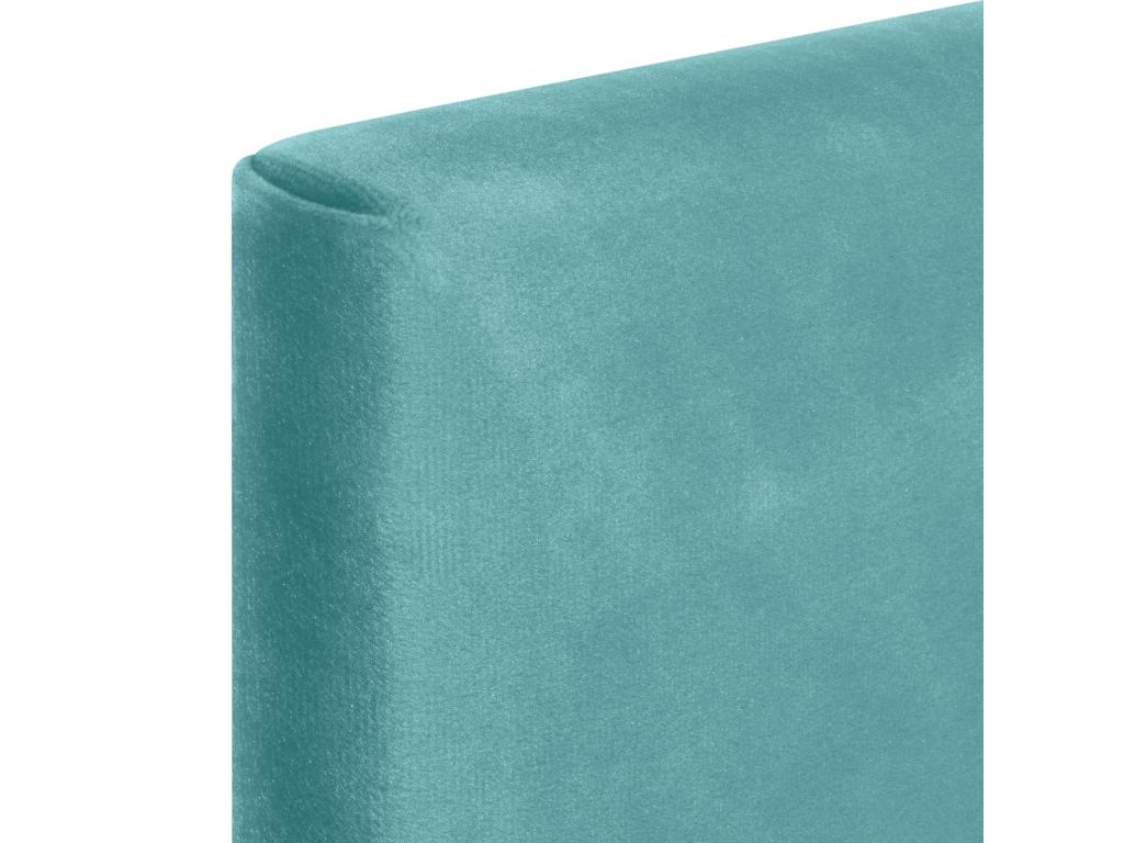 Meubiana Tête de Lit Velours Lisse 145x50 Lits 120/135/140 - Turquoise