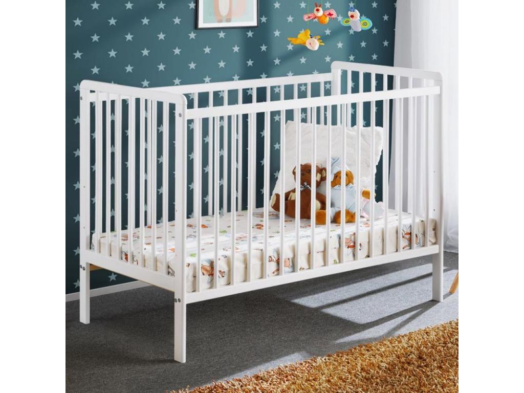 Lit Bébé Meubiana 60x120cm Blanc