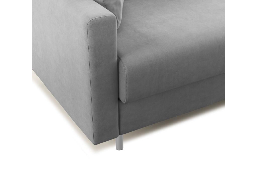 Laviecasa Canapé convertible en microfibre détachable T11 208 cm mat- 160x197 gris PDCY46259