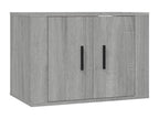 Ensemble de meubles TV 2 pcs Meubiana gris Bois d'ingénierie