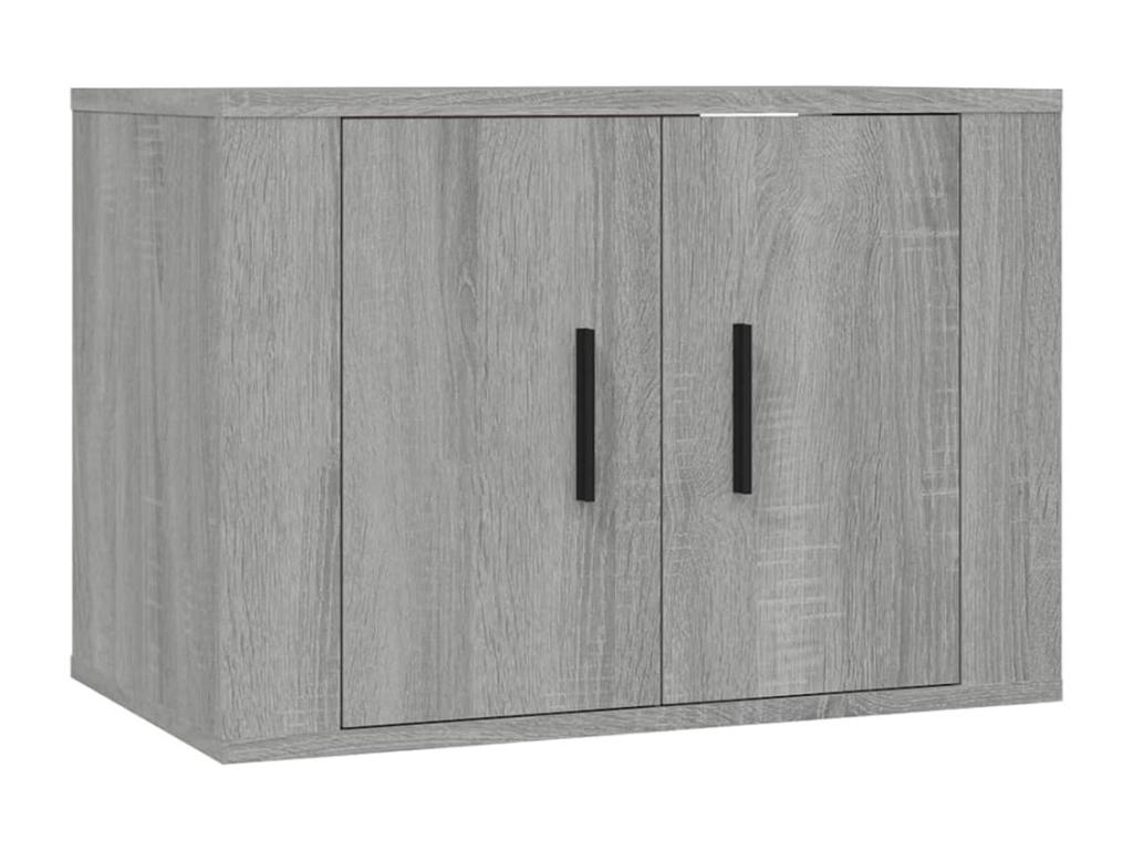 Ensemble de meubles TV 2 pcs Meubiana gris Bois d'ingénierie