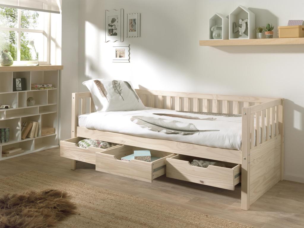Lit Enfant Laviecasa KSB005 99x212x86 Clair naturel HJLD70678