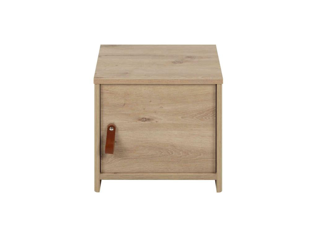 Chevet enfant 1 porte en bois imitation chêne clair - CH5051 HBMU39580