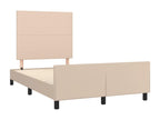 Cadre de lit sans matelas cappuccino 120x200 cm similicuir QNDK58822