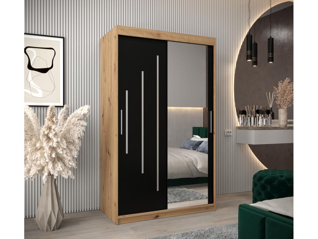 ARMOIRE Homzora 2 À PORTES COULISSANTES 200/120/62 2 Portes Homzora/Noir