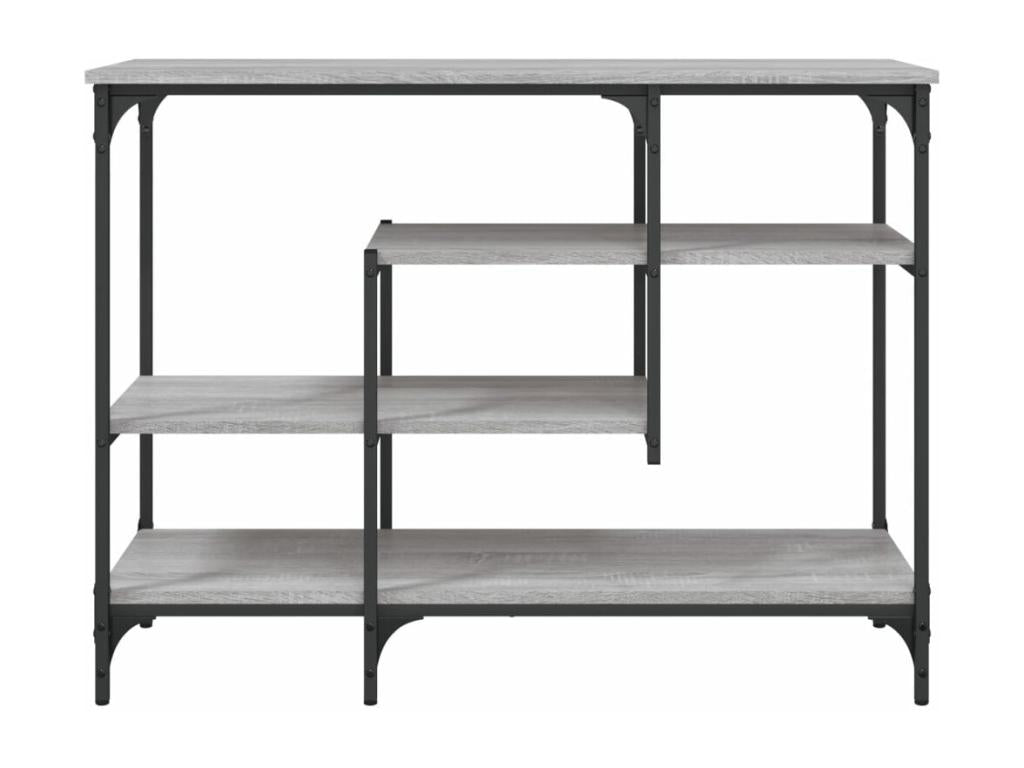 Table console avec étagères Laviecasa gris 100x35x75 cm KVPW50333