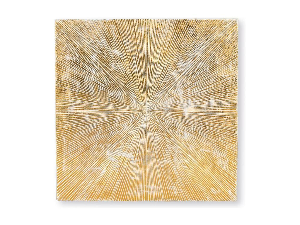 Tête éclairée MDF doré faffiné 90cm