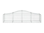Paniers à gabions arqués 11 pcs 200x50x40-60 fer galvanisé CCJM38689