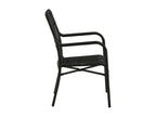 Laviecasa chaise longue empilable noir. ZBKP37945