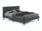 Lit double Laviecasa Sommier pour chambre Literie par chambre Support de matelas Adapté à un matelas de 160x190 cm Bleu VHVK98419