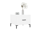 Table basse blanc 50x50x40 cm bois d'ingénierie AXVD24082