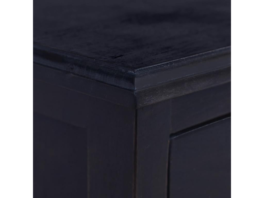 Table de chevet Café noir clair Massif du Bois d'acajou