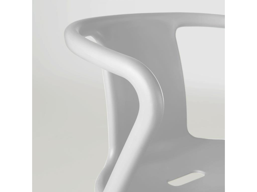Fauteuil de jardin design en plastique blanc YWBW16739