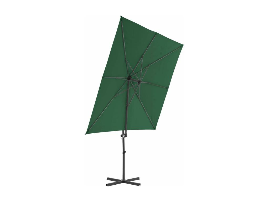 Parasol avec base portable Vert