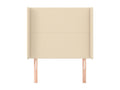 Tête de lit avec oreilles Crème 83x16x118/128 cm Tissu IISA42820