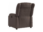 Fauteuil de massage inclinable électrique marron similicuir