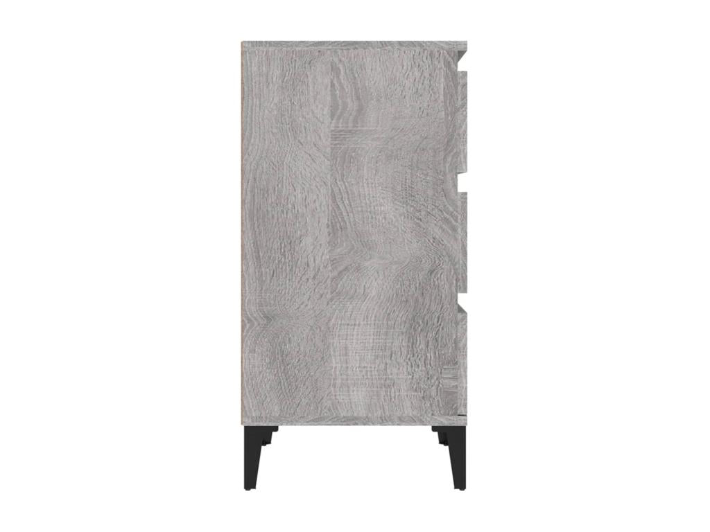 Table de chevet Laviecasa gris 40x35x70 cm bois d'ingénierie WBJU49425