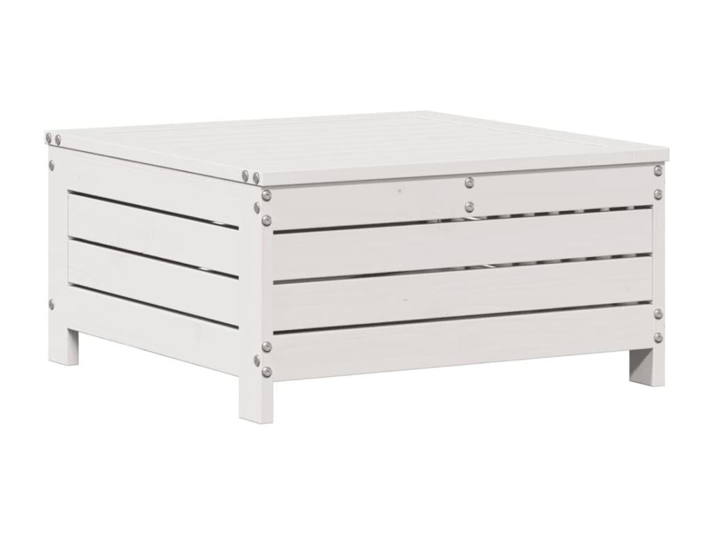 Salon de jardin avec coussins 6 pcs blanc bois de pin massif TXQD58704