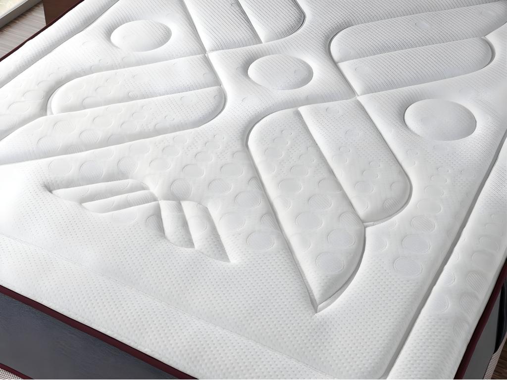 Matelas ressorts ensaches 140x200 Meubiana SPRING Epaisseur 27CM avec mousse à mémoire de forme hautement adaptable- Ergonomique