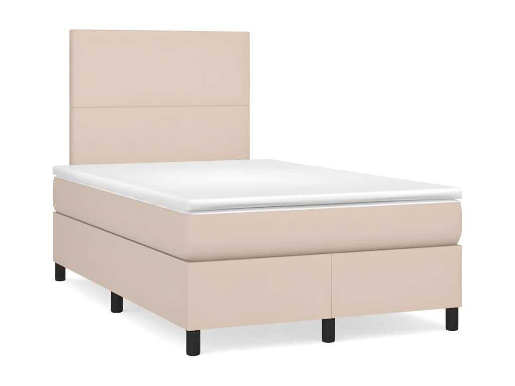 Lit à sommier tapissier avec matelas Cappuccino 120x200 cm JRZZ80790