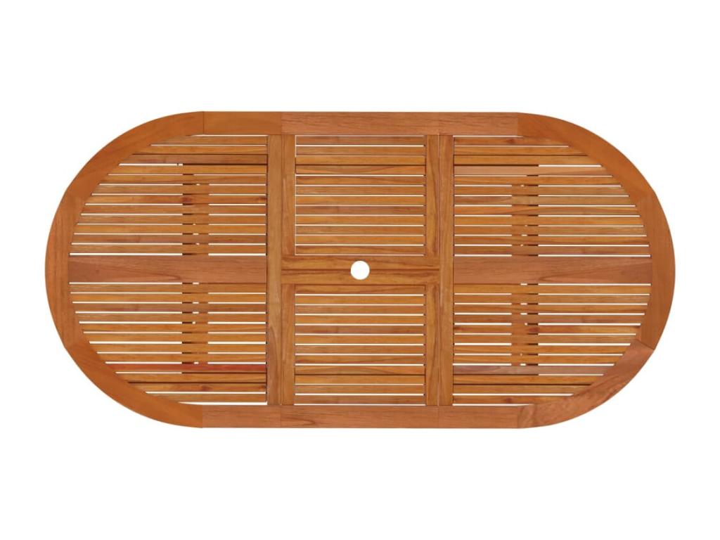 Ensemble à manger de jardin 7 pcs Bois d'eucalyptus massif