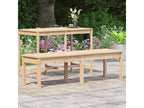 Banc de jardin à 2 places 159.5x44x45 bois massif de pin GNPG74687