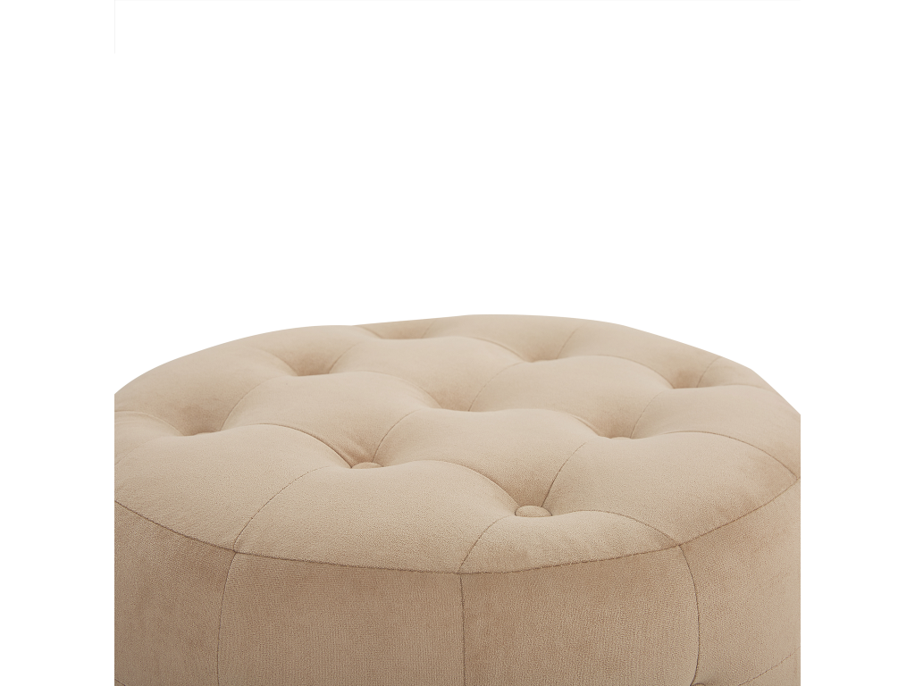 Pouf Meubiana Velours 55 cm 55 cm Beige sable