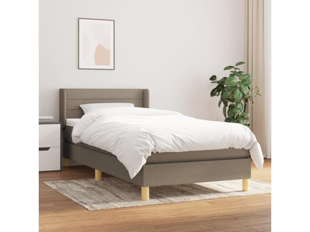 Lit à sommier tapissier avec matelas Laviecasa 90x200 cm Tissu IZBN06179