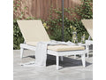 Chaise longue avec coussin blanc 186x60x29 cm PP XEKB94424