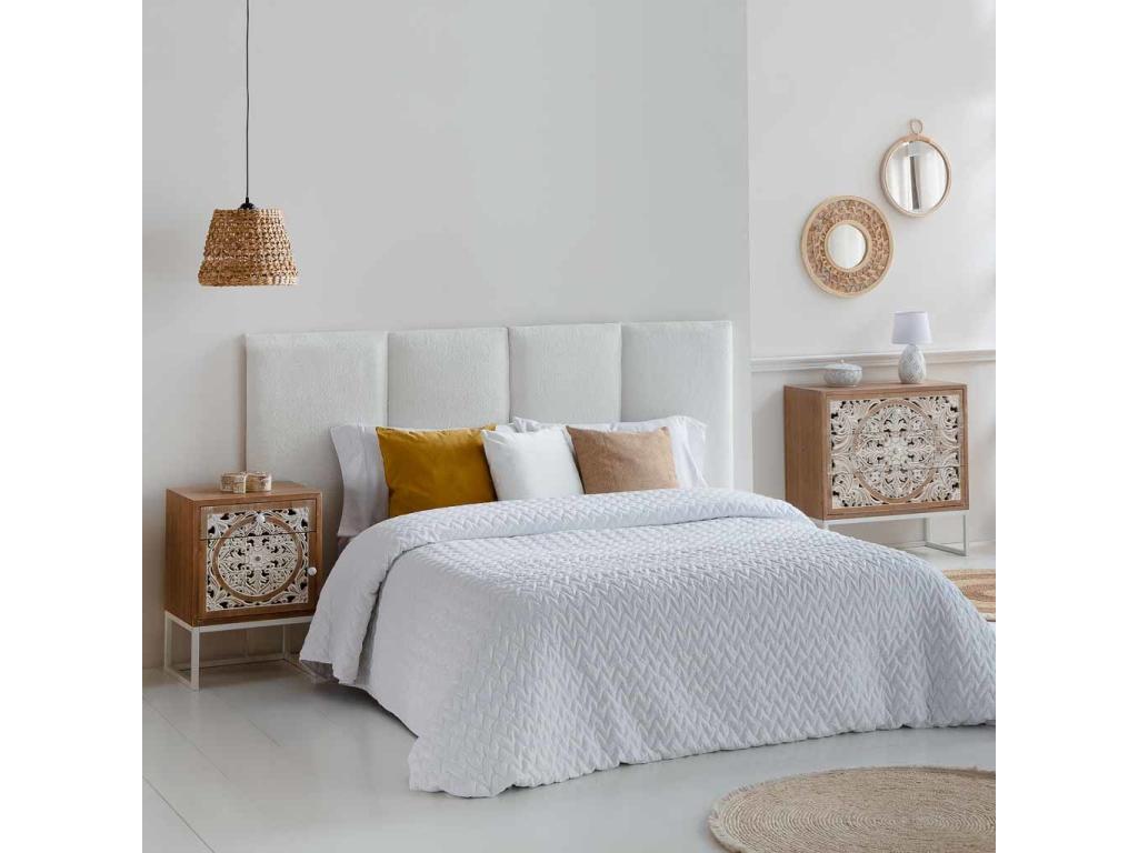 Table d'appoint en bois blanc 45x35x60