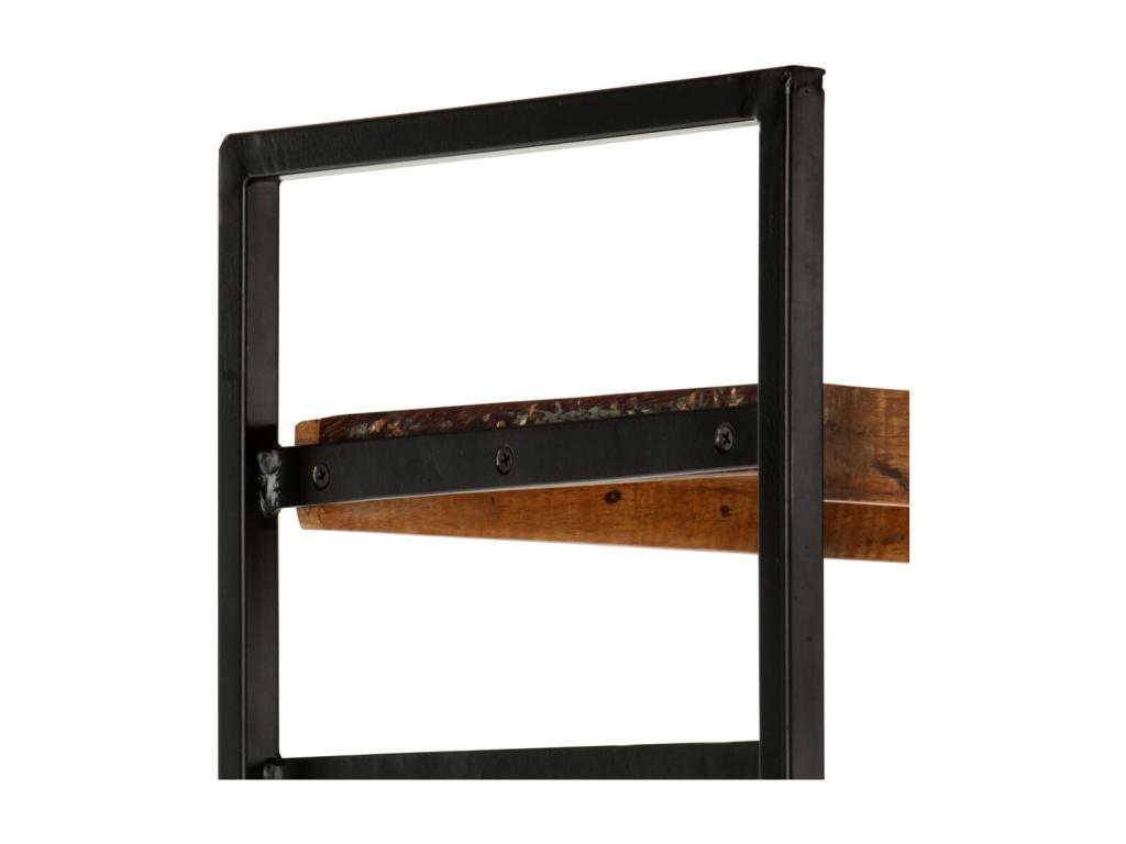 Bibliothèque 4 niveaux 80x30x180 Bois solide de récupération RNQZ40708