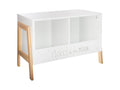 Meuble de Rangement 2 Casiers Homzora 60cm Blanc