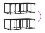 Table basse noire 100x50x35.5 cm bois d'ingénierie