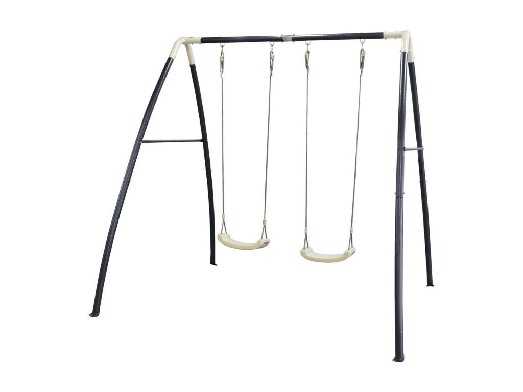 Portique balançoire double en métal Swing