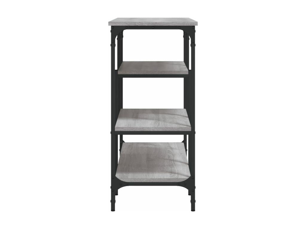 Table console avec étagères Laviecasa gris 100x35x75 cm KVPW50333
