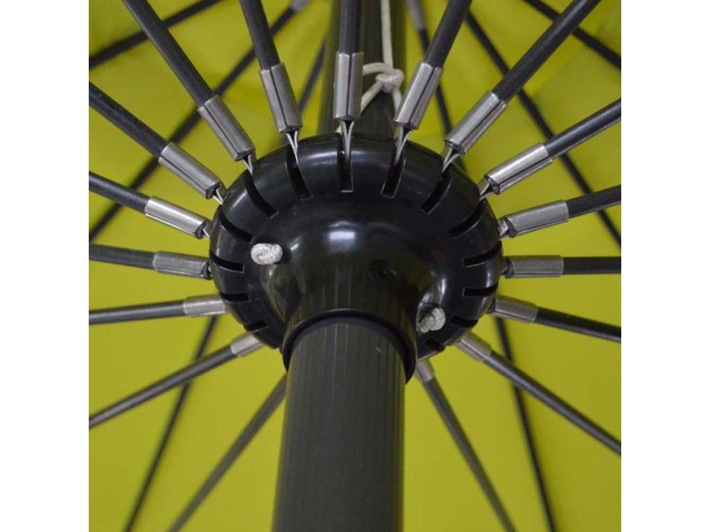 Parasol terrasse en fibre de verre Laviecasa 300 cm Cendre DVEO06530