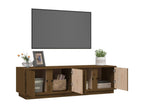 Meuble TV Marron miel 140x40x40 cm Bois de pin massif KUIF17687