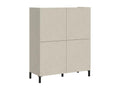 Buffet haut 4 portes 90x35x110 cm Homzora cachemire