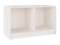 Meuble TV Blanc 70x33x42 cm Bois de pin massif FLTI69673