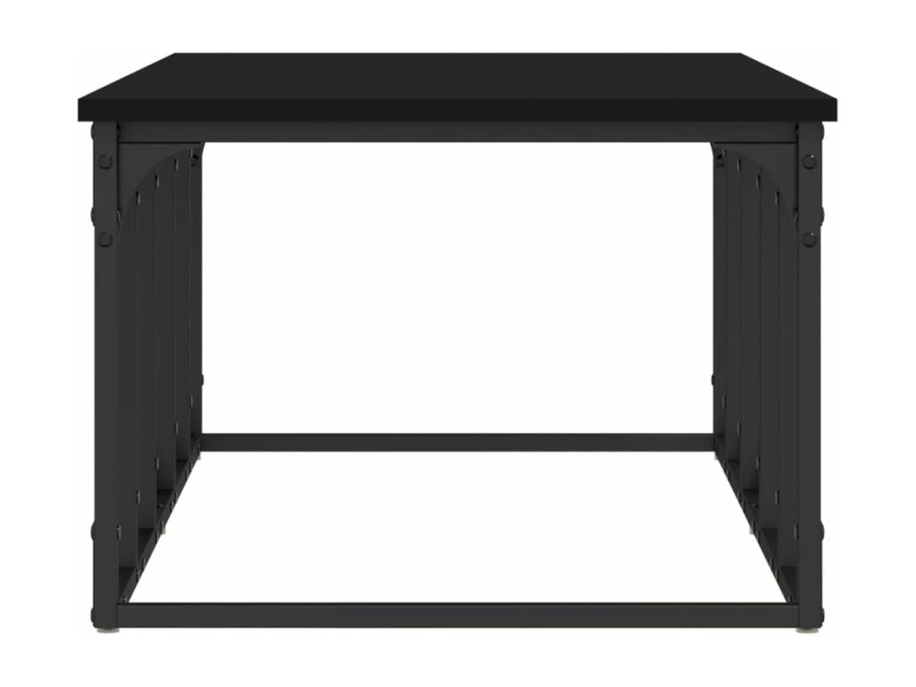 Table basse noire 100x50x35.5 cm bois d'ingénierie