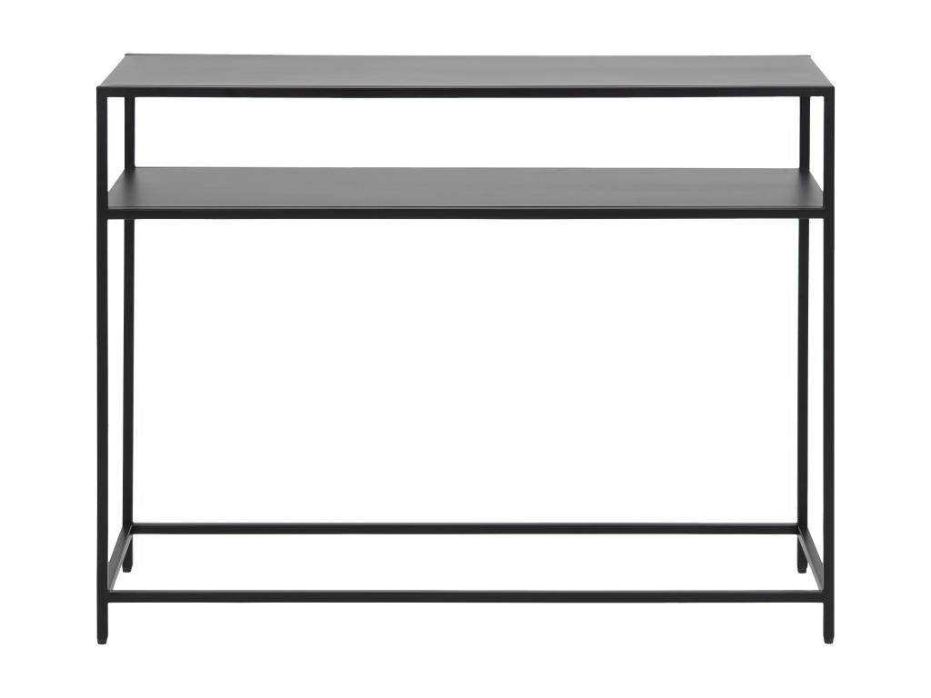 Console Newcastle avec 1 tablette de rangement noir.