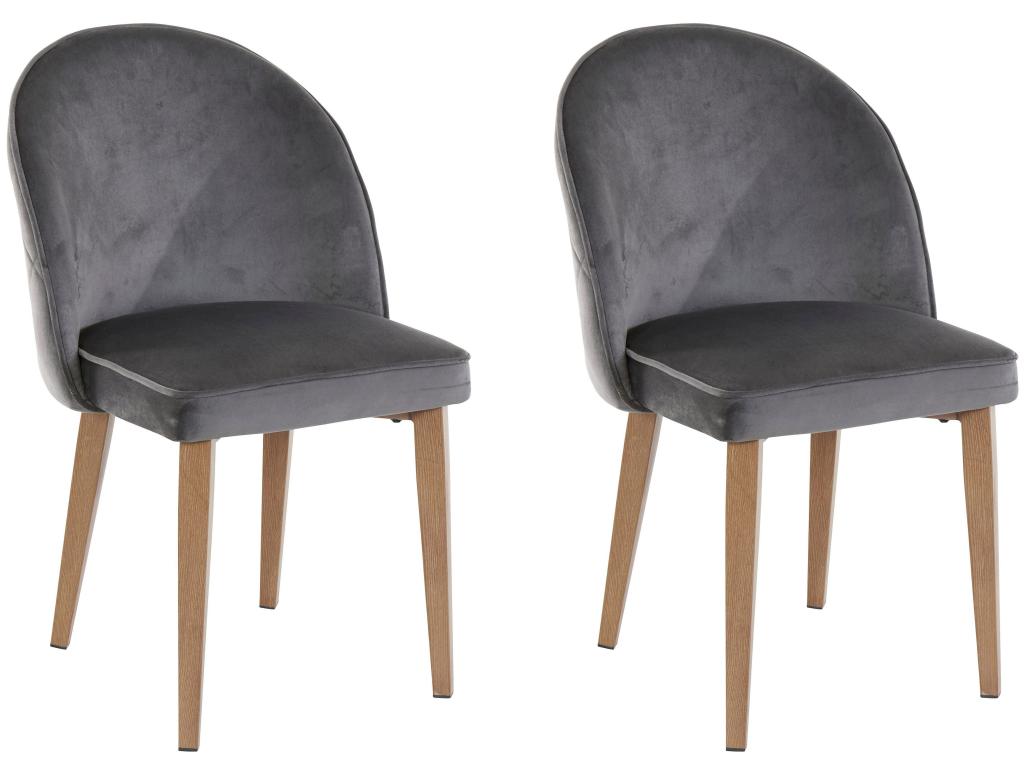 Chaise de salle à manger Meubiana 2pk Anthracite