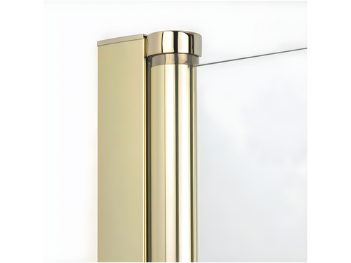 Cabine de douche pivotante 100x70 cm doré Homzora GOLD