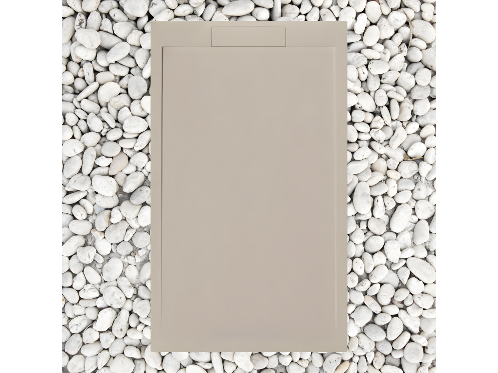 RECEVEUR DE DOUCHE 140x80 cm Laviecasa Ral 1001 Ligne Laviecasa SLIM En Résine et Poudre de Marbre Avec Grille Latérale EN RÉSINE DE MARBRE DCBW89211